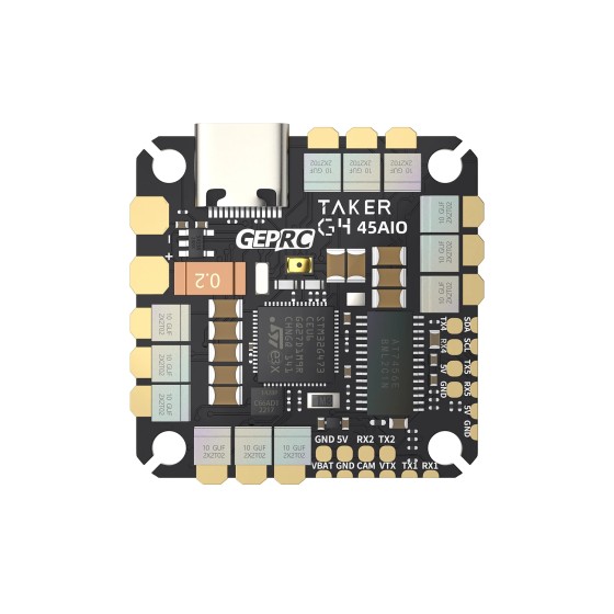 Original GEPRC GEP-TAKER G4 45A 8Bit ICM 42688-P Betaflight OSD W/AT7456EV AIO High-performance Main Control for RC FPV Parts